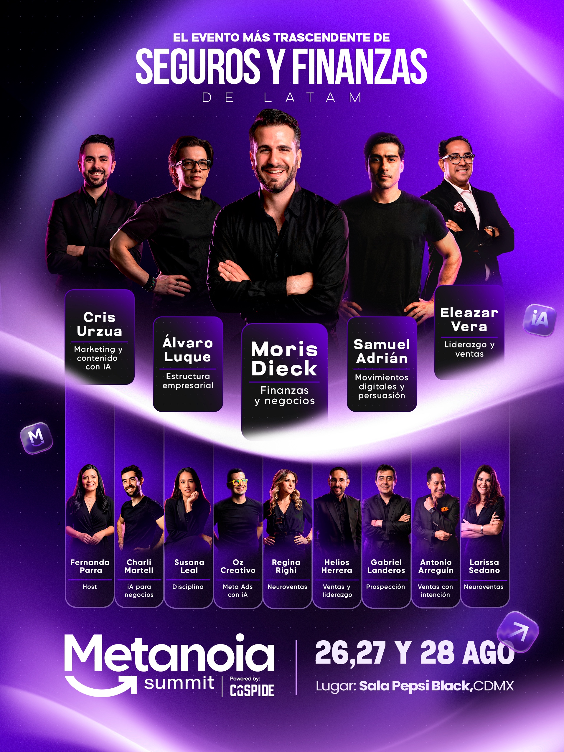 Conferencistas confirmados del Metanoia Summit