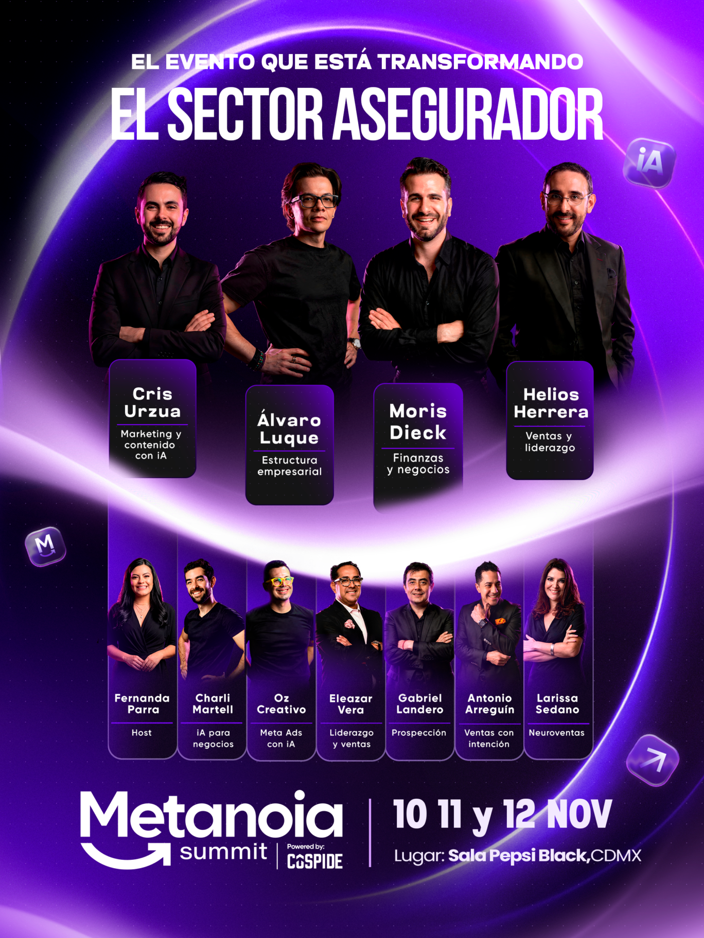 Conferencistas confirmados del Metanoia Summit